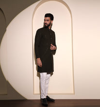 Load image into Gallery viewer, Chandragupta Embroidered Sequin Indo-Western Set (Set of 2)