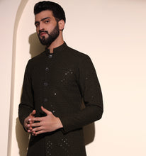 Load image into Gallery viewer, Chandragupta Embroidered Sequin Indo-Western Jacket