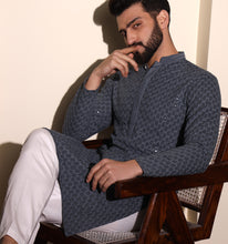 Load image into Gallery viewer, Qayamat Embroidered Sequin Kurta