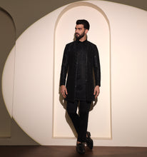 Load image into Gallery viewer, Shershah Embroidered Sequin Indo-Western Jacket