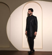 Load image into Gallery viewer, Shershah Embroidered Sequin Indo-Western Jacket