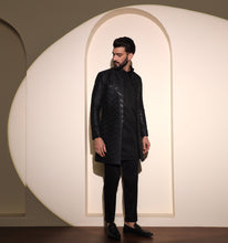 Load image into Gallery viewer, Shershah Embroidered Indo-Western Set (Set of 3)