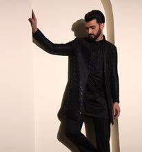 Load image into Gallery viewer, Shershah Embroidered Sequin Indo-Western Jacket