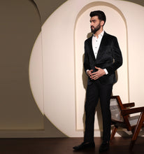 Load image into Gallery viewer, Black Velvet Blazer