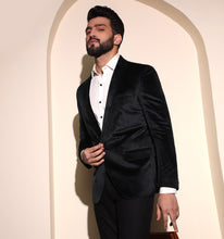 Load image into Gallery viewer, Black Velvet Blazer