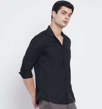 Load image into Gallery viewer, Black Cuban Style Shirt