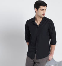 Load image into Gallery viewer, Black Cuban Style Shirt