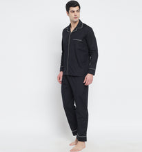 Load image into Gallery viewer, Black Pyjama Set