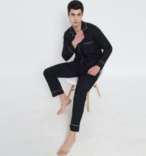 Load image into Gallery viewer, Black Pyjama Set