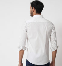 Load image into Gallery viewer, White Contrast Stitch Detail Shirt