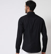 Load image into Gallery viewer, Black Shirt with Contrast Piping Detail
