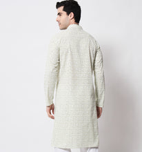 Load image into Gallery viewer, Faiz Sequin Chikankari Cotton Kurta