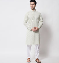 Load image into Gallery viewer, Faiz Sequin Chikankari Cotton Kurta