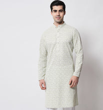 Load image into Gallery viewer, Faiz Sequin Chikankari Cotton Kurta