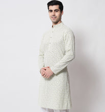 Load image into Gallery viewer, Faiz Sequin Chikankari Cotton Kurta