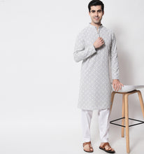 Load image into Gallery viewer, Aayan Sequin Chikankari Cotton Kurta