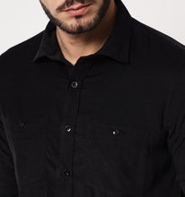 Load image into Gallery viewer, Black Corduroy Shirt