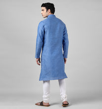 Load image into Gallery viewer, Sapphire Linen Kurta