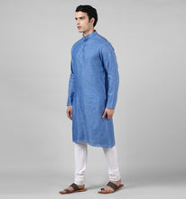 Load image into Gallery viewer, Sapphire Linen Kurta