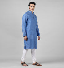 Load image into Gallery viewer, Sapphire Linen Kurta