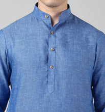 Load image into Gallery viewer, Sapphire Linen Kurta