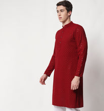 Load image into Gallery viewer, Ruhaan Embroidered Sequin Kurta