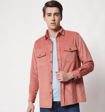 Load image into Gallery viewer, Coral Corduroy Overshirt