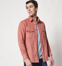 Load image into Gallery viewer, Coral Corduroy Overshirt