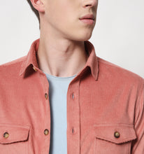 Load image into Gallery viewer, Coral Corduroy Overshirt