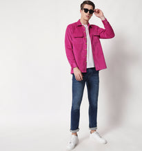Load image into Gallery viewer, Magenta Corduroy Overshirt