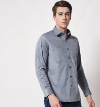 Load image into Gallery viewer, Grey Corduroy Shirt