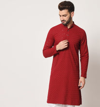 Load image into Gallery viewer, Darbar Embroidered Sequin Kurta