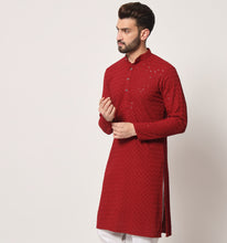 Load image into Gallery viewer, Darbar Embroidered Sequin Kurta