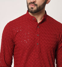 Load image into Gallery viewer, Darbar Embroidered Sequin Kurta
