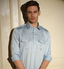 Load image into Gallery viewer, Sky Blue Pathani Kurta