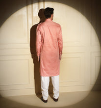 Load image into Gallery viewer, Salmon Pink Pathani Kurta