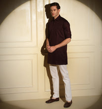 Load image into Gallery viewer, Merlot Short Kurta