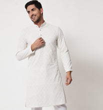 Load image into Gallery viewer, Shahi Sequin Chikankari Cotton Kurta