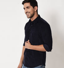 Load image into Gallery viewer, Navy Corduroy Shirt