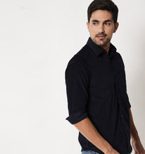 Load image into Gallery viewer, Navy Corduroy Shirt