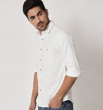 Load image into Gallery viewer, Milky White Corduroy Shirt