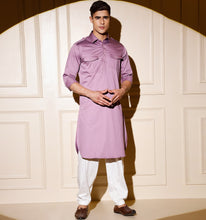 Load image into Gallery viewer, Purple Pathani Kurta