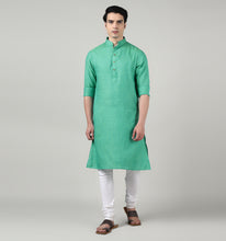 Load image into Gallery viewer, Emerald Linen Kurta