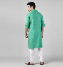Load image into Gallery viewer, Emerald Linen Kurta