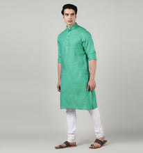 Load image into Gallery viewer, Emerald Linen Kurta