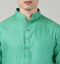 Load image into Gallery viewer, Emerald Linen Kurta
