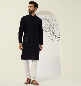 Aabid Embroidered Sequin Kurta