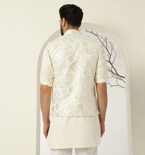 Load image into Gallery viewer, Samrat Kurta Jacket Set with Pyjama (Set of 3)
