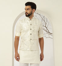 Load image into Gallery viewer, Samrat Kurta Jacket Set with Pyjama (Set of 3)
