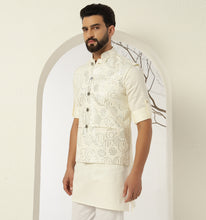 Load image into Gallery viewer, Samrat Kurta Jacket Set with Pyjama (Set of 3)
